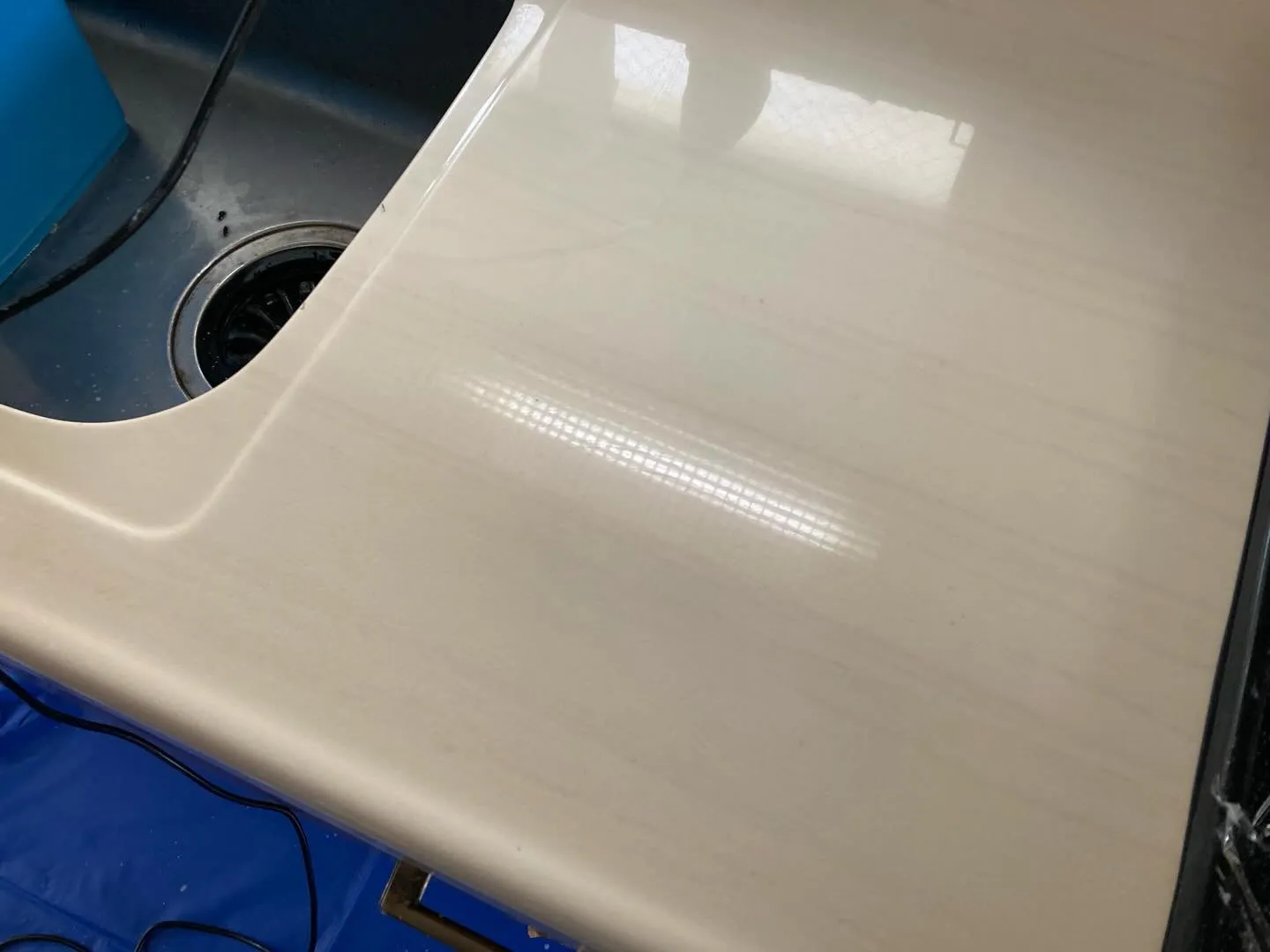 【施工事例】吹田市 一戸建て キッチン天板再生研磨