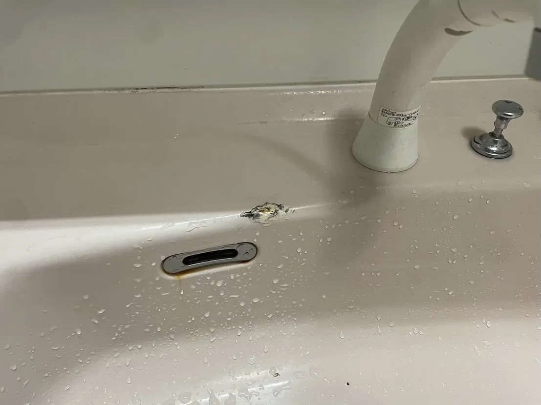 【施工事例】豊中市 マンション 洗面台再生リペア・ガラスコー...