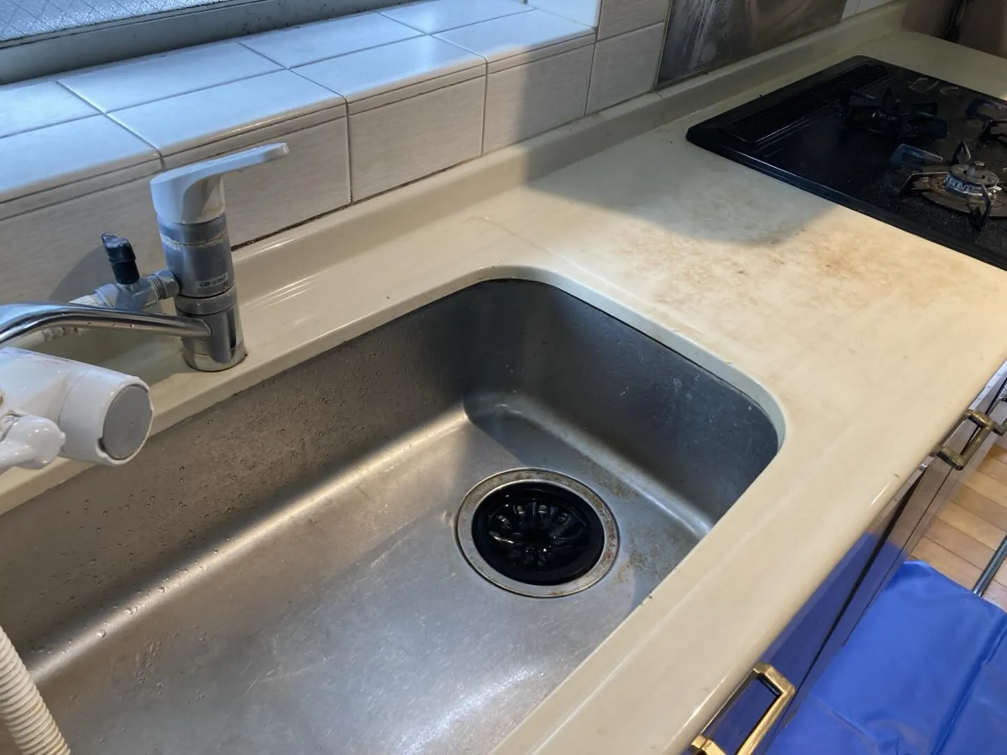 【施工事例】大阪市 マンション キッチン天板再生研磨・ガラス...