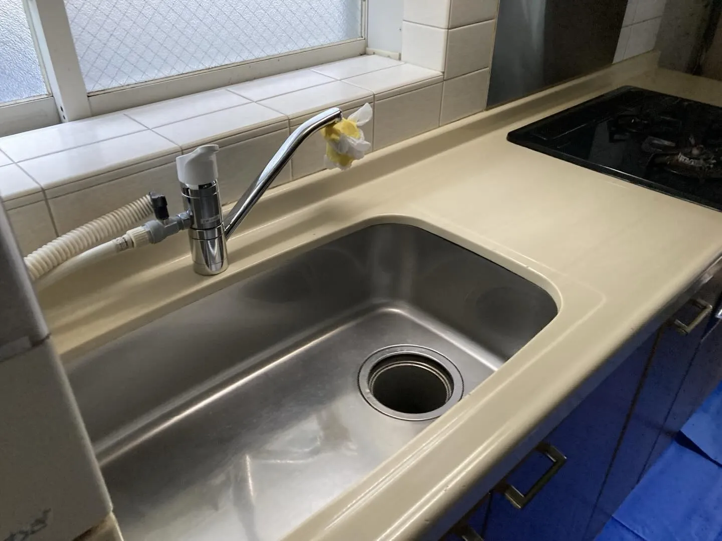 【施工事例】大阪市 マンション キッチン天板再生研磨・ガラス...